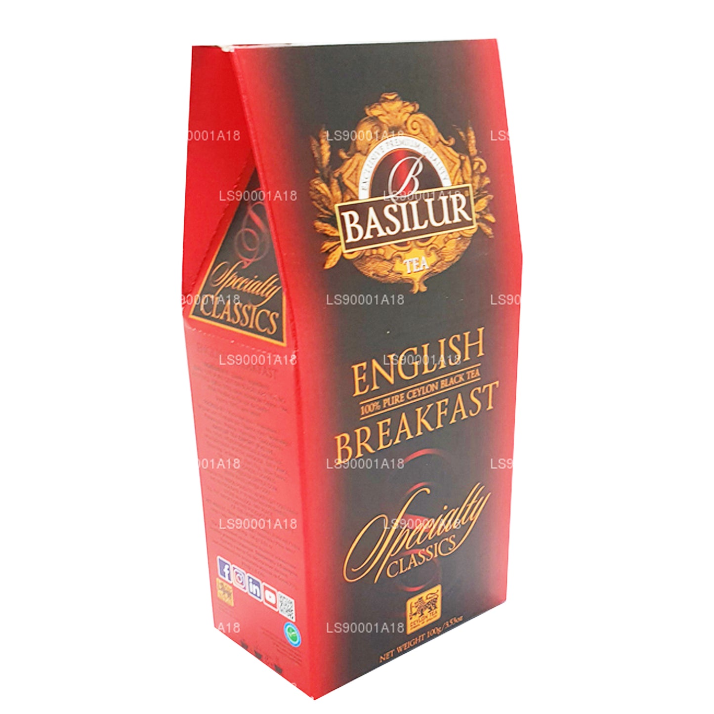 Basilur Specialty Classics Engels ontbijt (100 g)