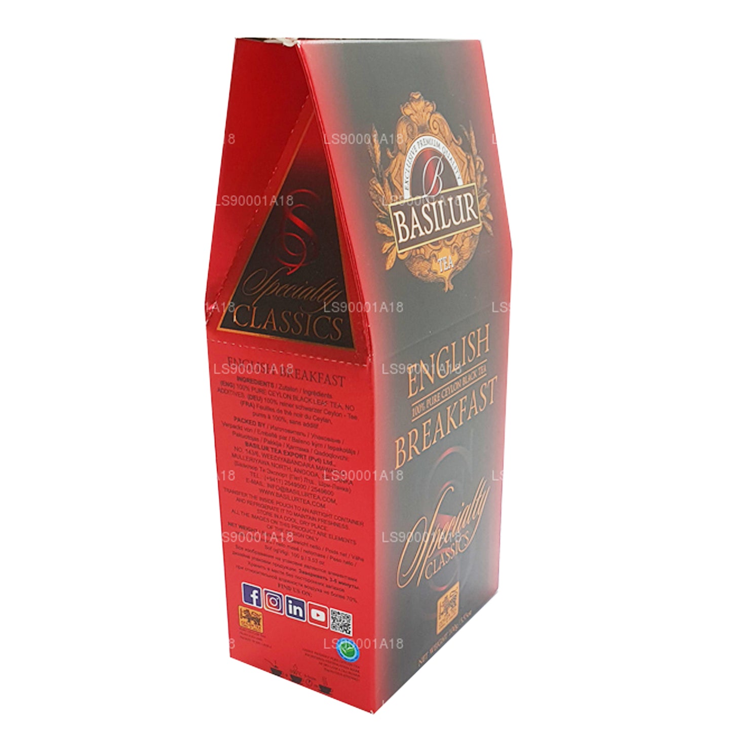 Basilur Specialty Classics Engels ontbijt (100 g)