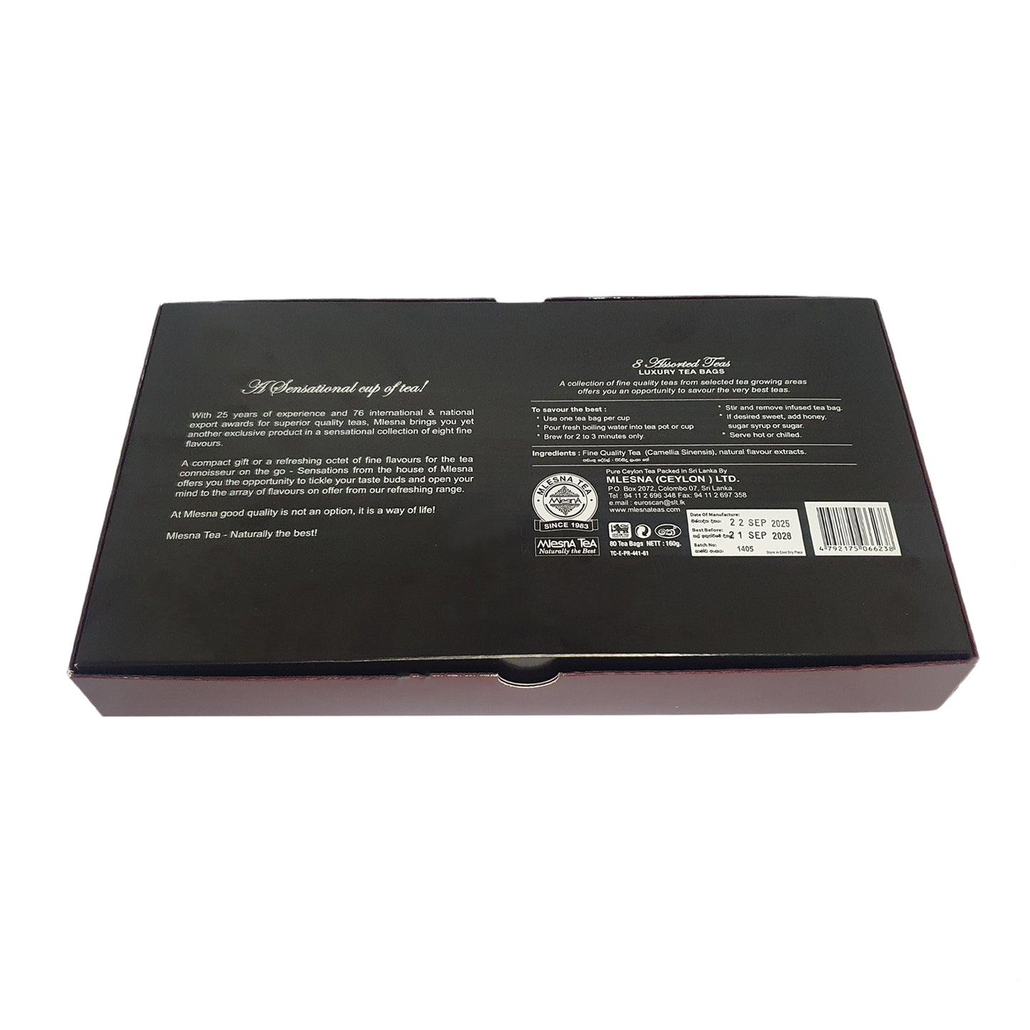 Mlesna Sensations 8 smaken geassorteerde luxe foliezakjes (160 g)