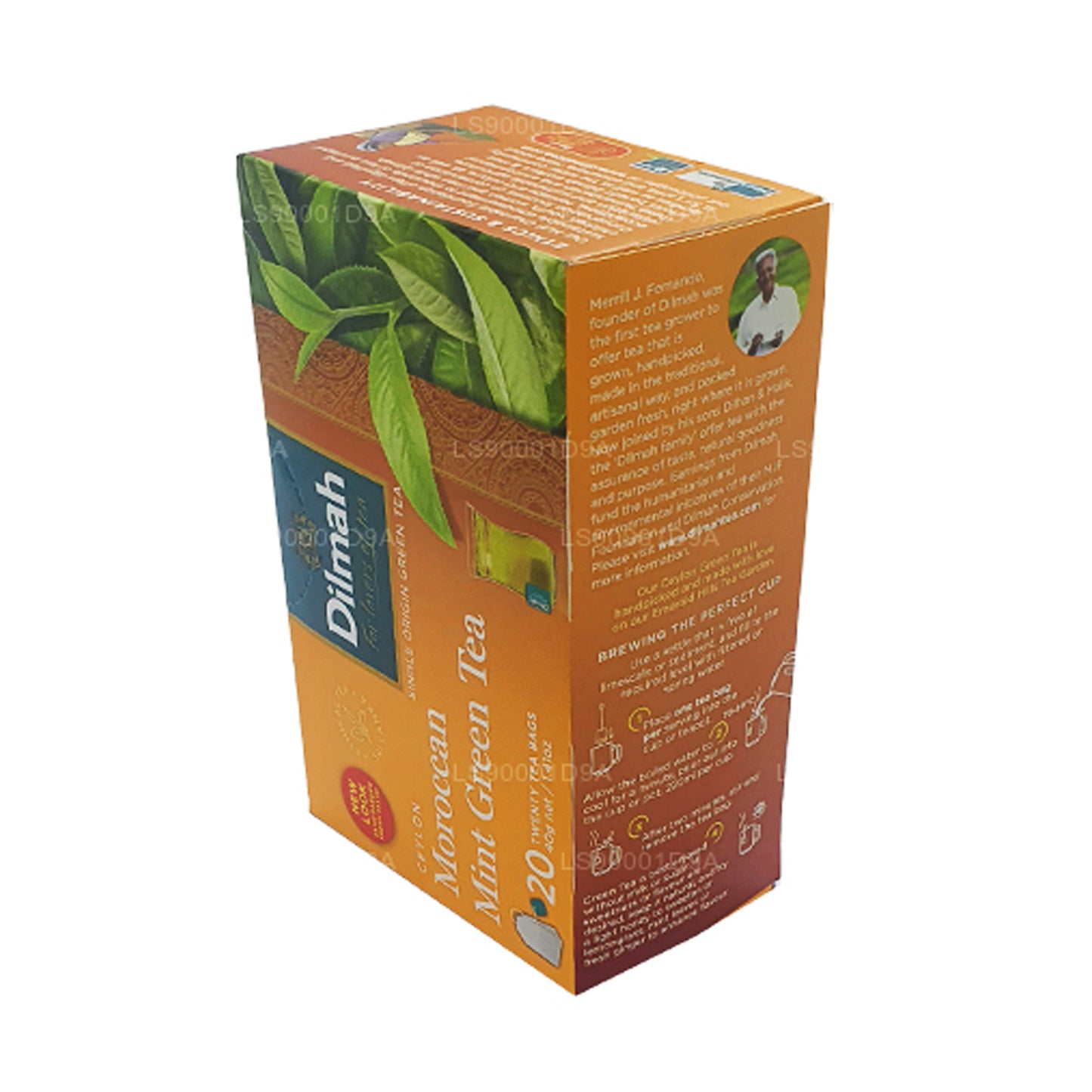 Dilmah Ceylon Marokkaanse muntgroene thee (40 g) 20 theezakjes