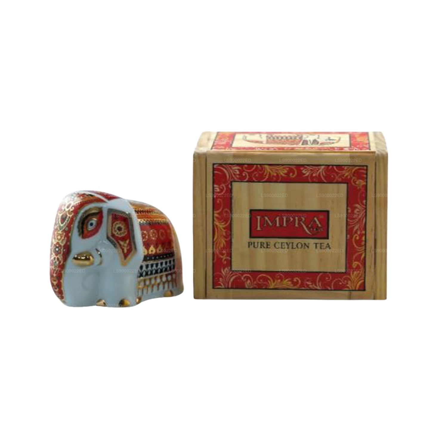 Impra Pink Ceramic Elephant Black Tea (50g) Box