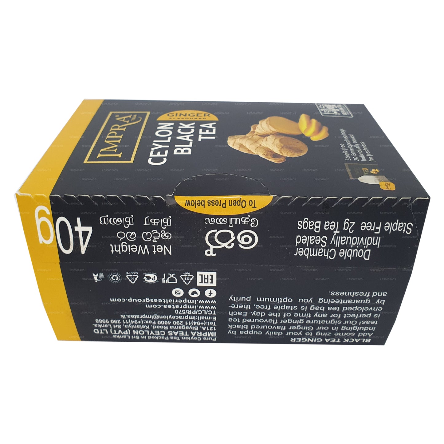 Impra Ginger Foil Pack (40 g) 20 theezakjes