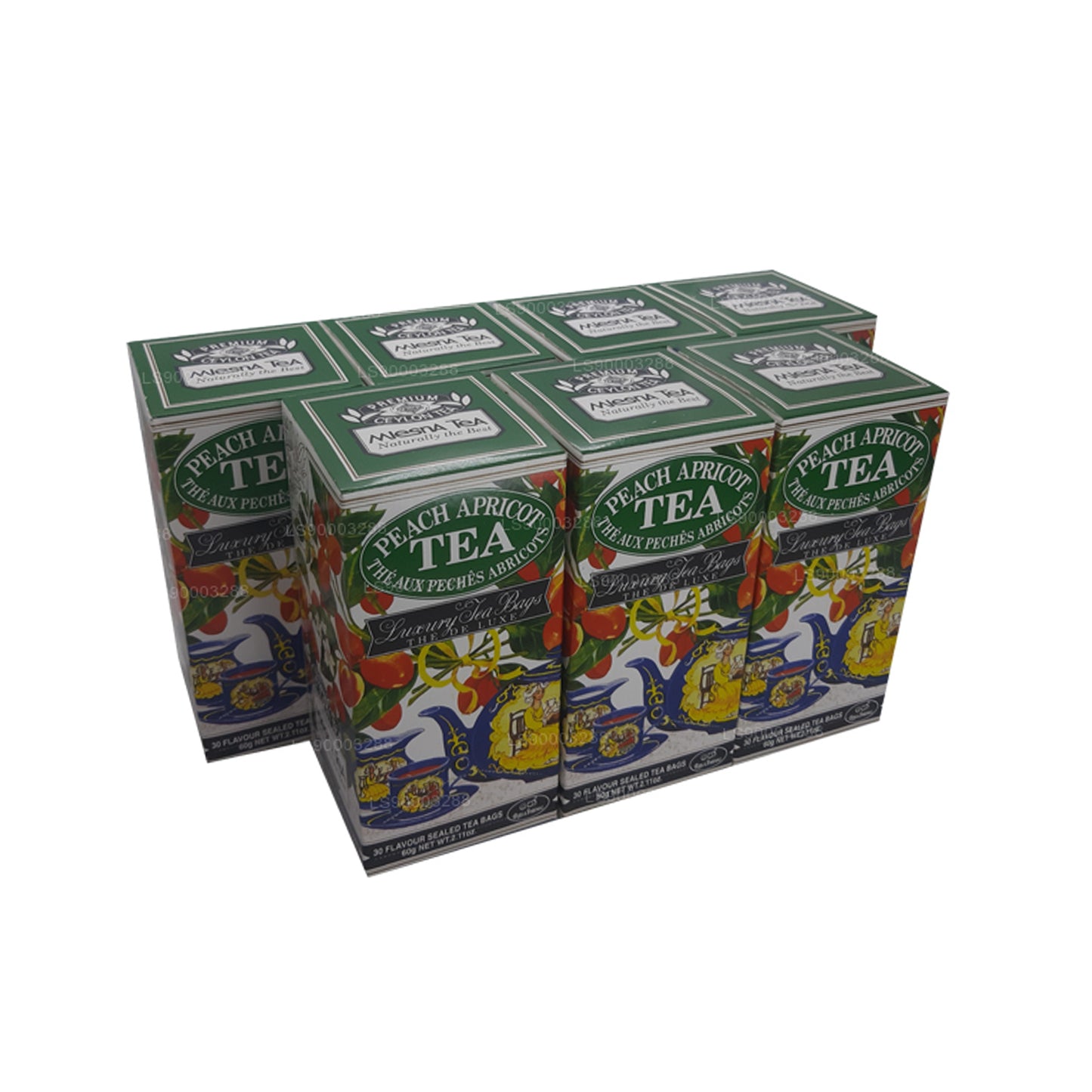 Mlesna Peach Apricot Luxury Tea Bags (60g x 7)