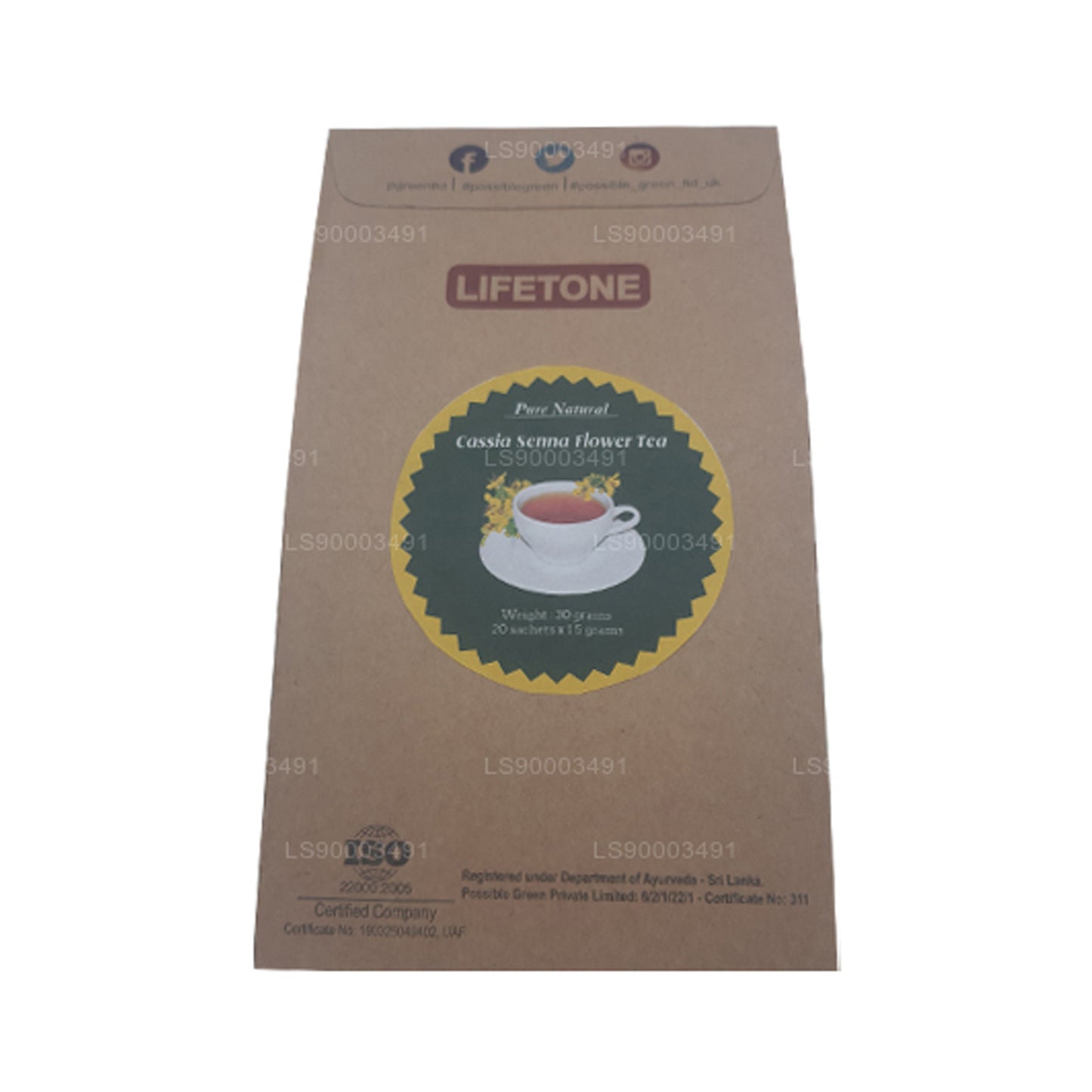 Lifetone Senna bloementhee (30 g)