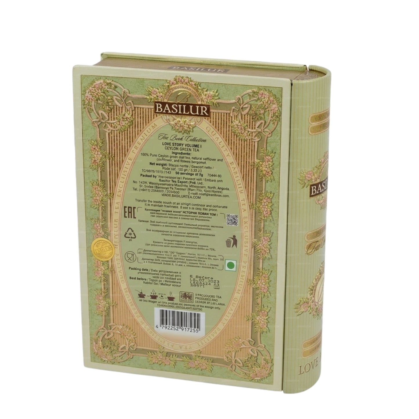 Basilur Theeboek „Love Story - Volume I” (100 g) Caddy