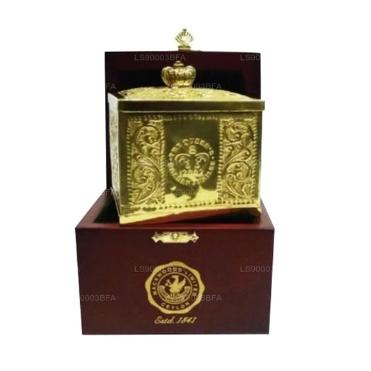 Mackwoods Iconic "Queen’s Golden Jubilee Blend" Of Golden Tips And Orange Pekoe, In A Handcrafted Caddy In A Wooden Gift Box (40g)