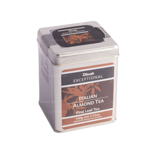 Dilmah uitzonderlijke Italiaanse amandelthee (100 g) Blikken Caddy