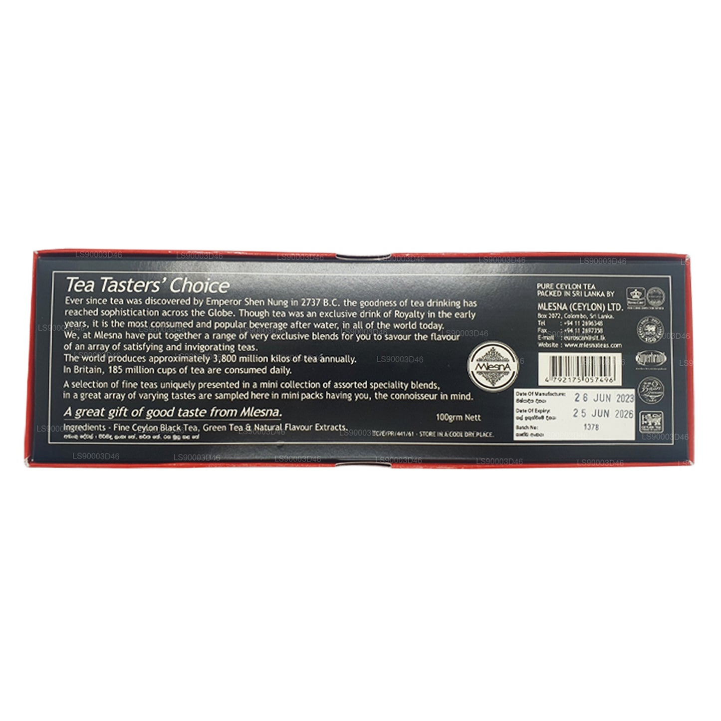 Mlesna Tea Taster's Choice 7 verschillende theesoorten (100 g)