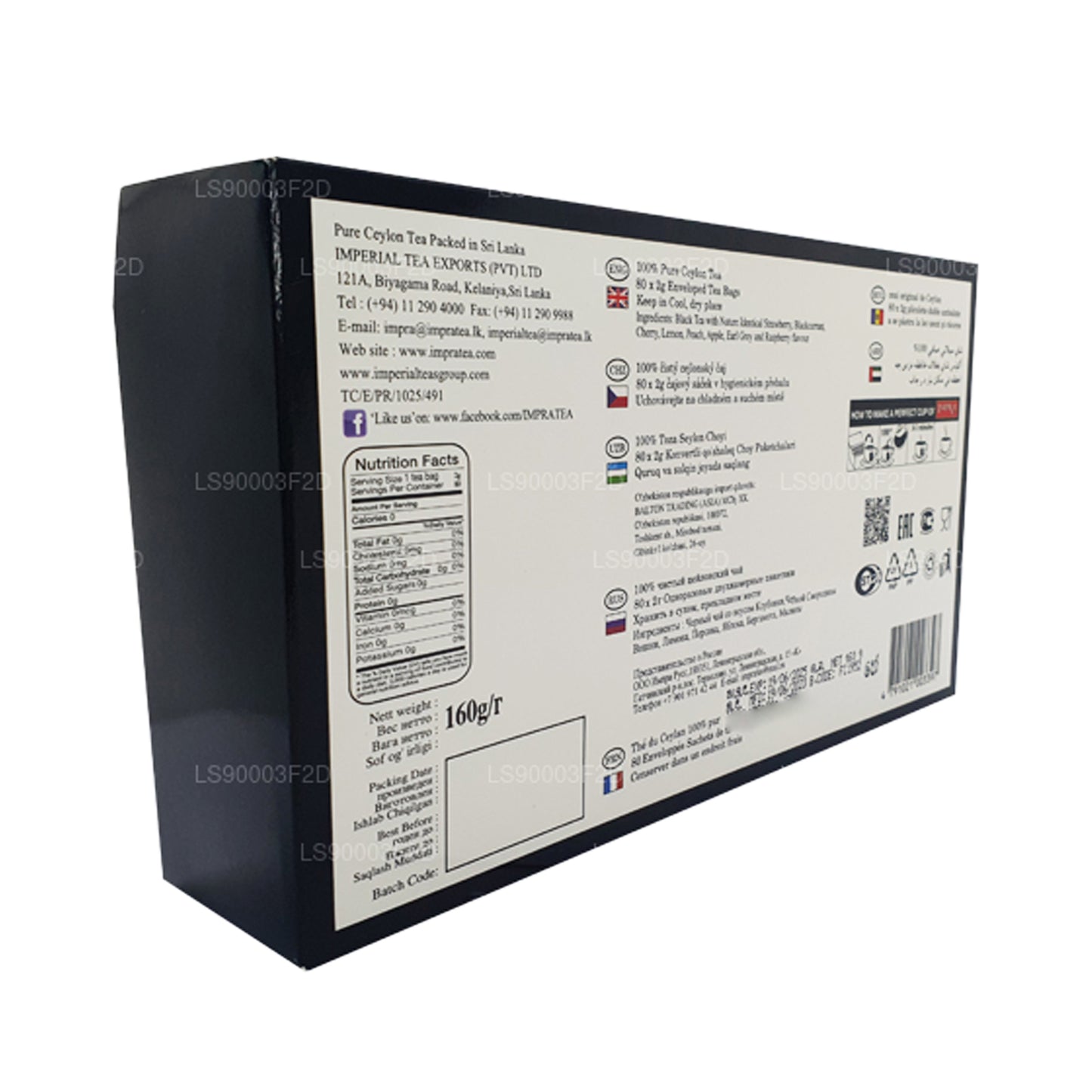 Impra 8 Flavours zwarte theecollectie (160 g)