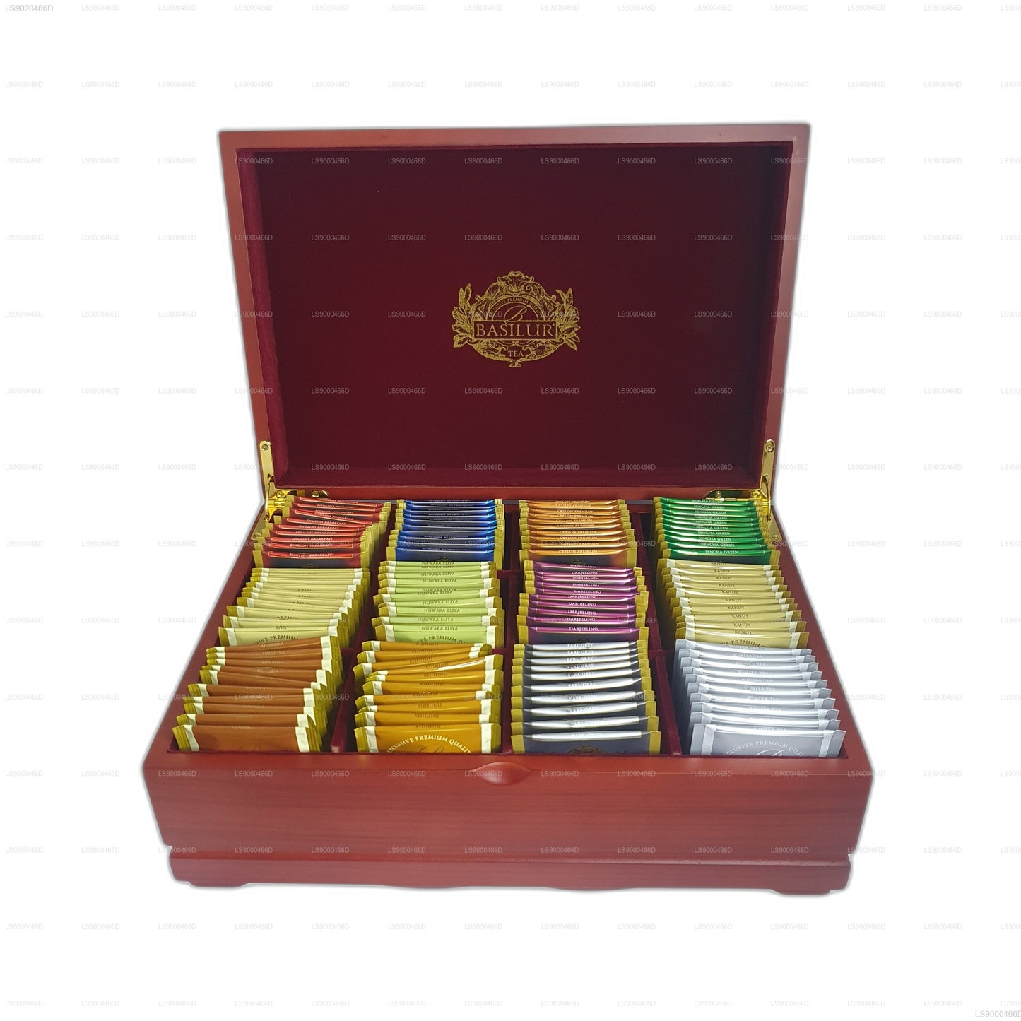 Basilur Executive Gifts Assortiment Houten Presenteerdoos (235 g) 120 Theezakjes