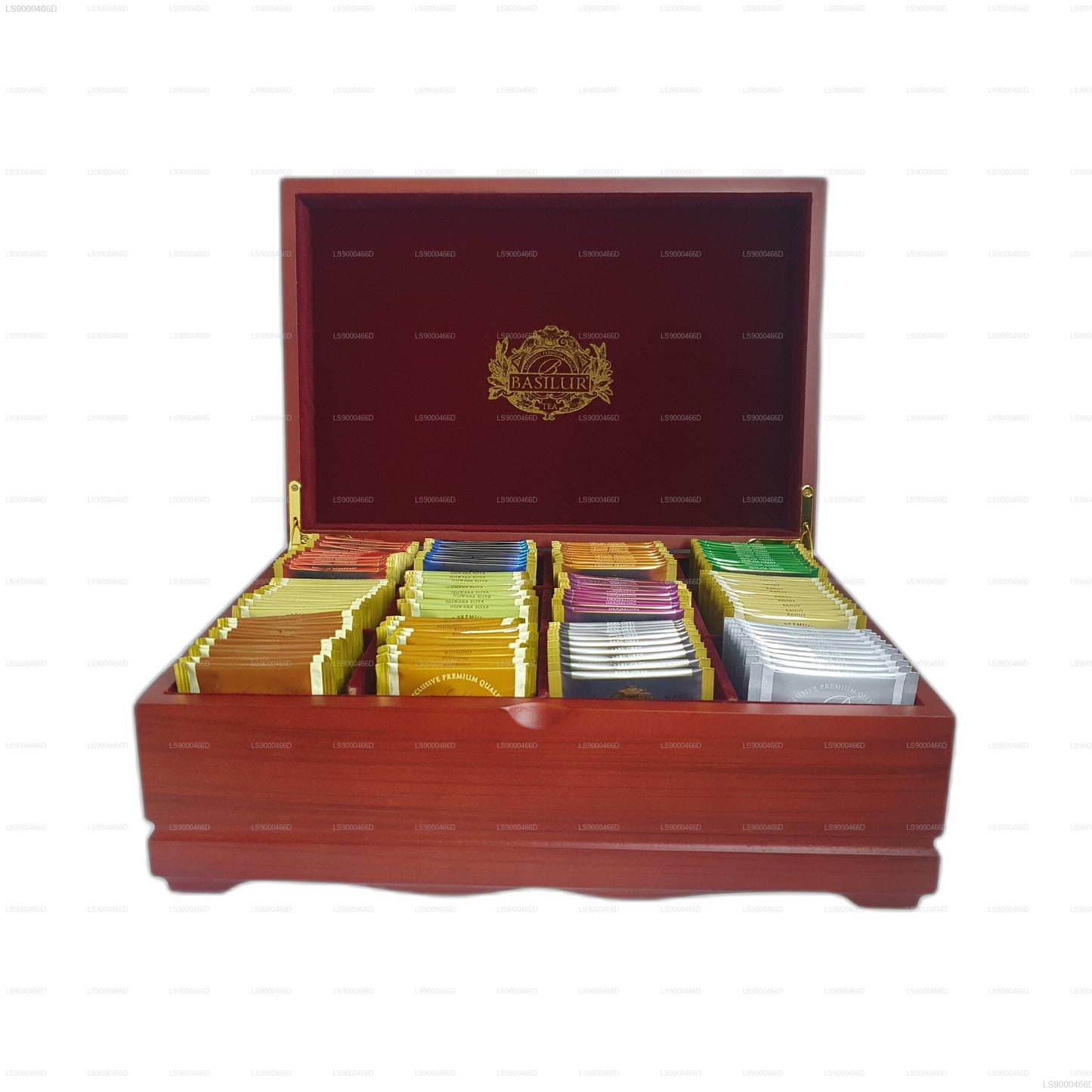 Basilur Executive Gifts Assortiment Houten Presenteerdoos (235 g) 120 Theezakjes