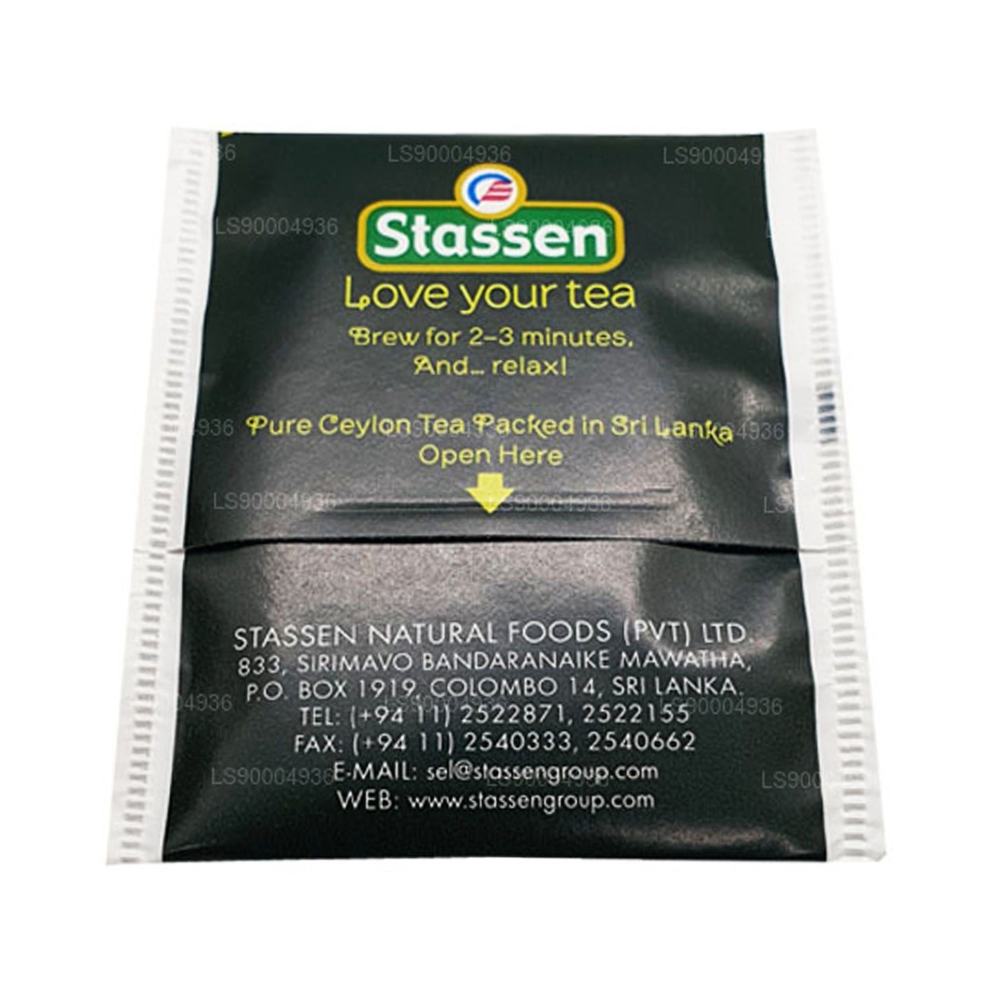 Stassen groene biologische thee (50 g) 25 theezakjes