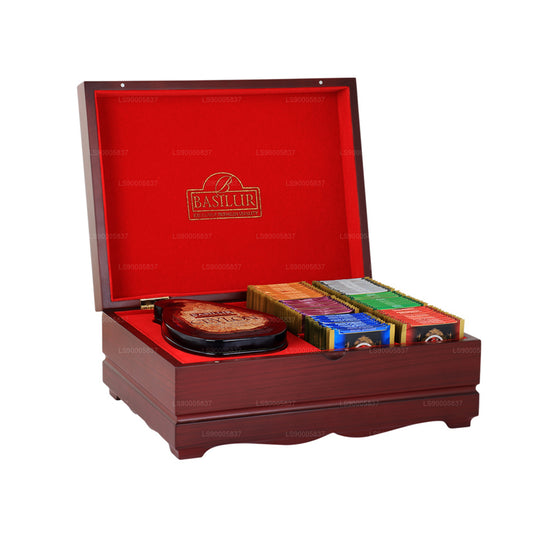 Basilur "Island of Tea & Assorted 60 Tea Bag Wooden Presenter" (120g)