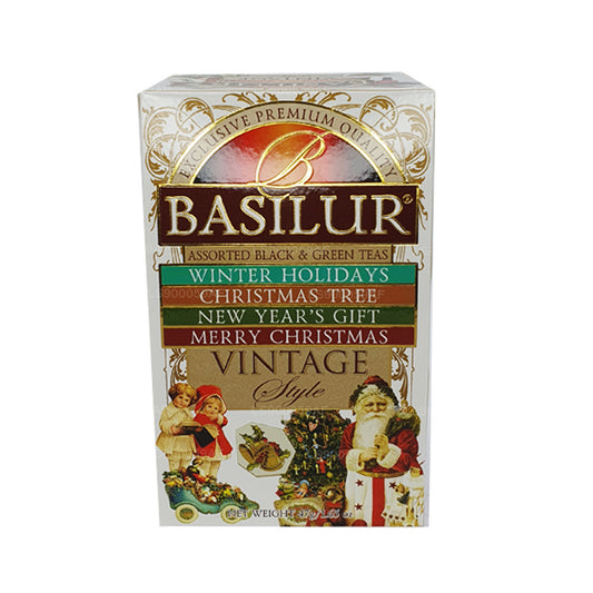 Basilur Vintage Style diverse zwarte en groene theesoorten (47 g) 25 theezakjes