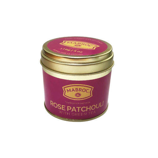 Mabroc Theekaars in blik: Roos, Patchouli en Groene Thee (118g)