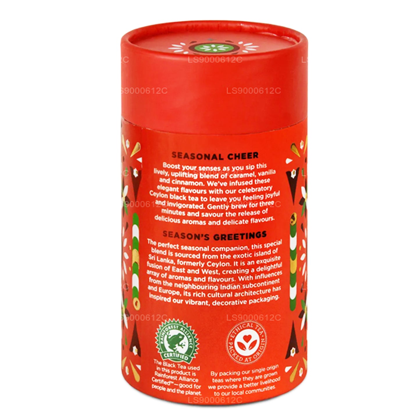 Jaf Tea Seasonal Cheer - Zwarte thee op smaak gebracht met karamel, vanille en kaneel (50 g)