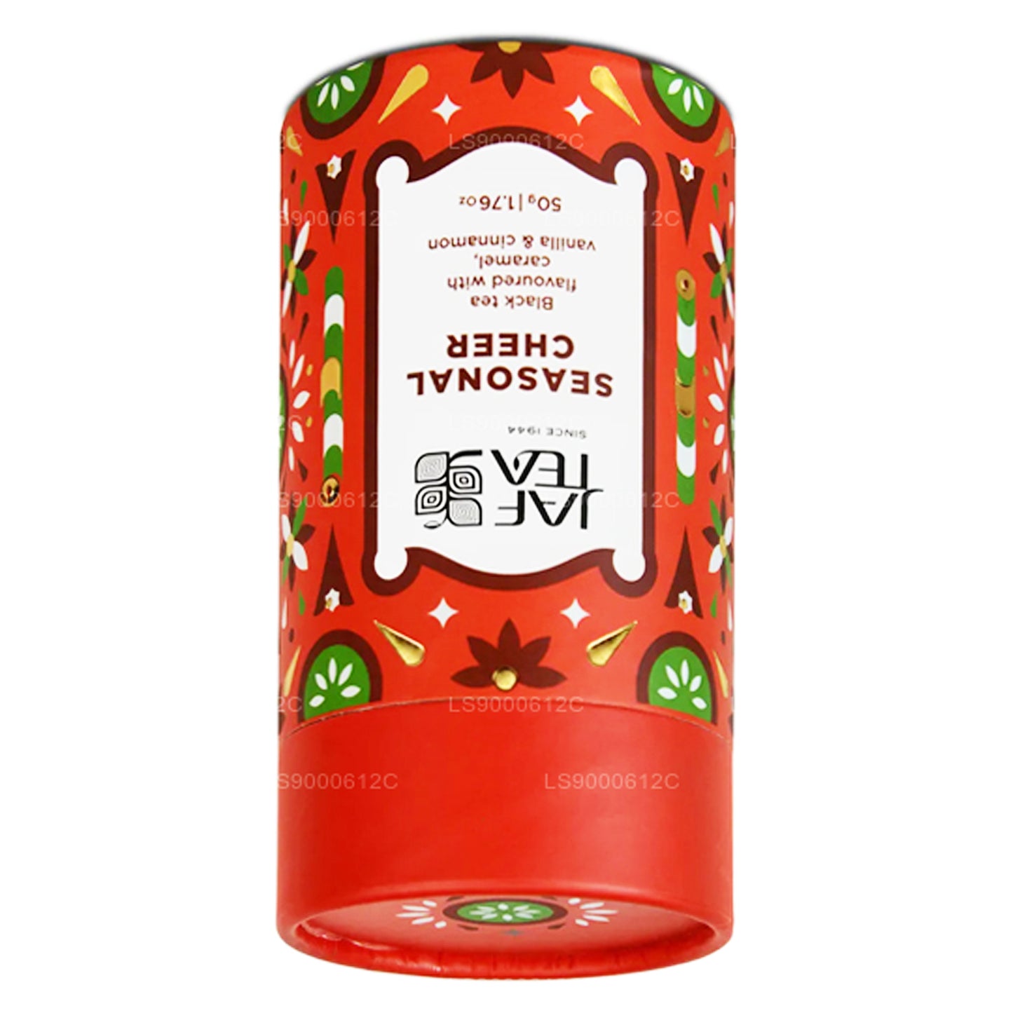 Jaf Tea Seasonal Cheer - Zwarte thee op smaak gebracht met karamel, vanille en kaneel (50 g)