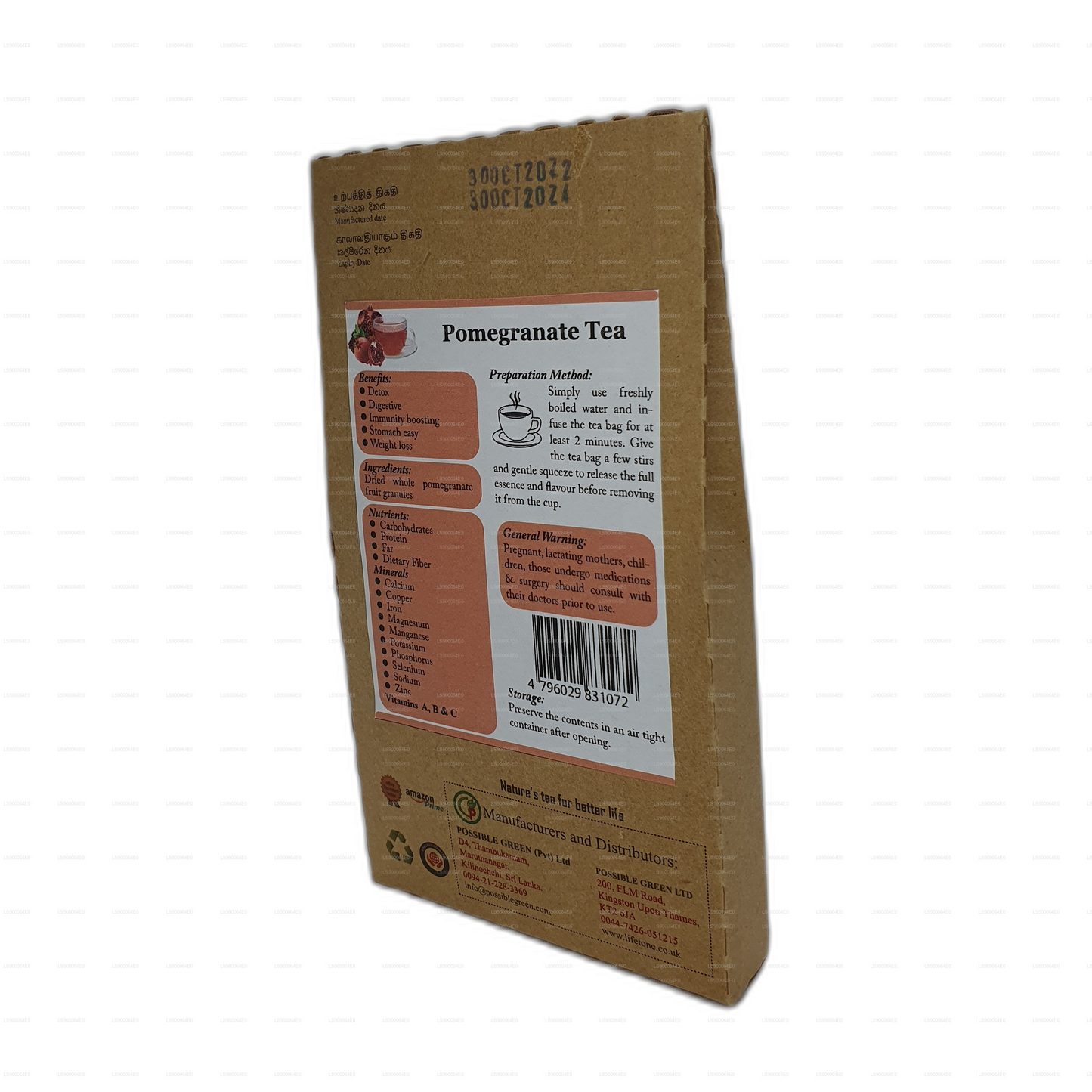 Lifetone granaatappelthee (30 g)
