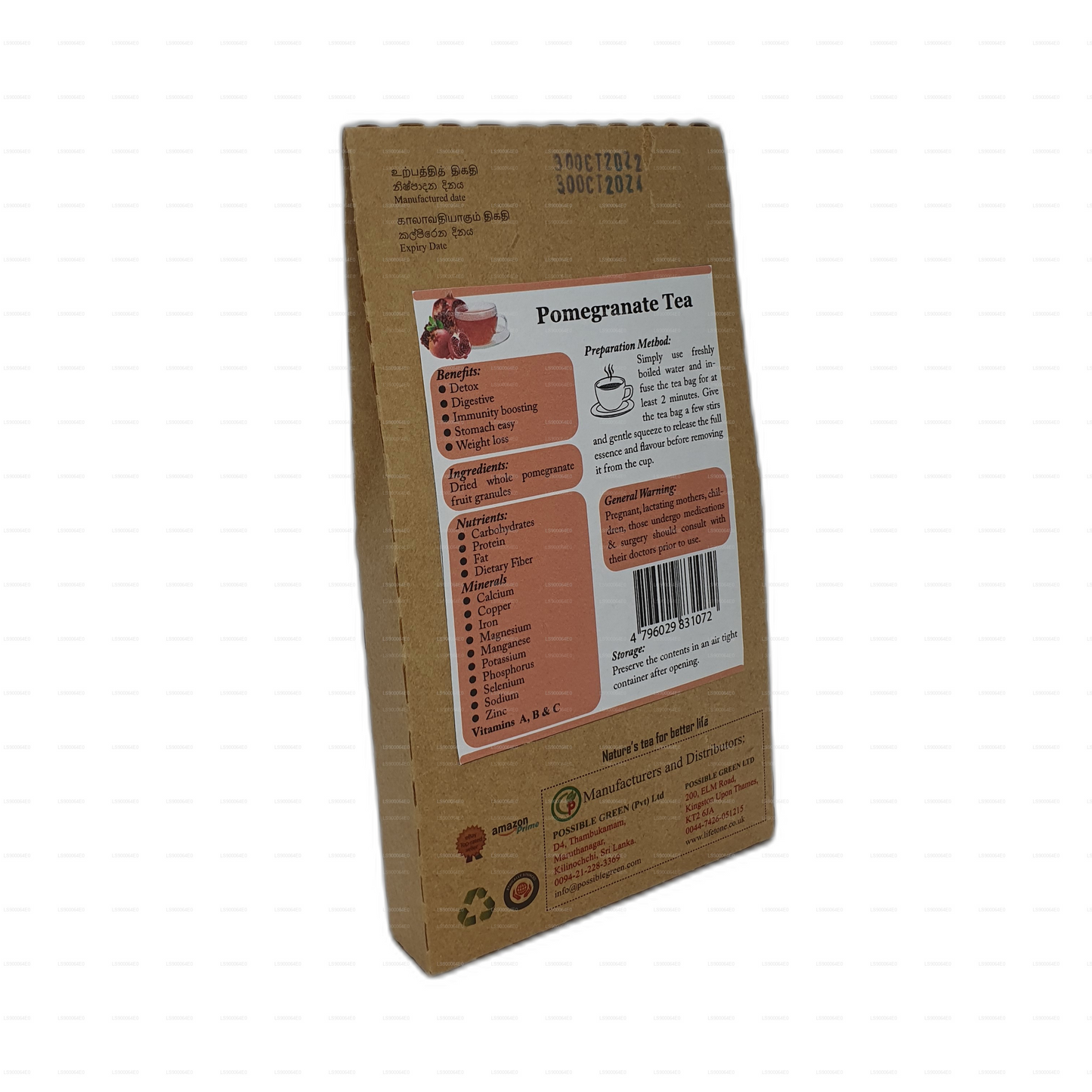 Lifetone granaatappelthee (30 g)