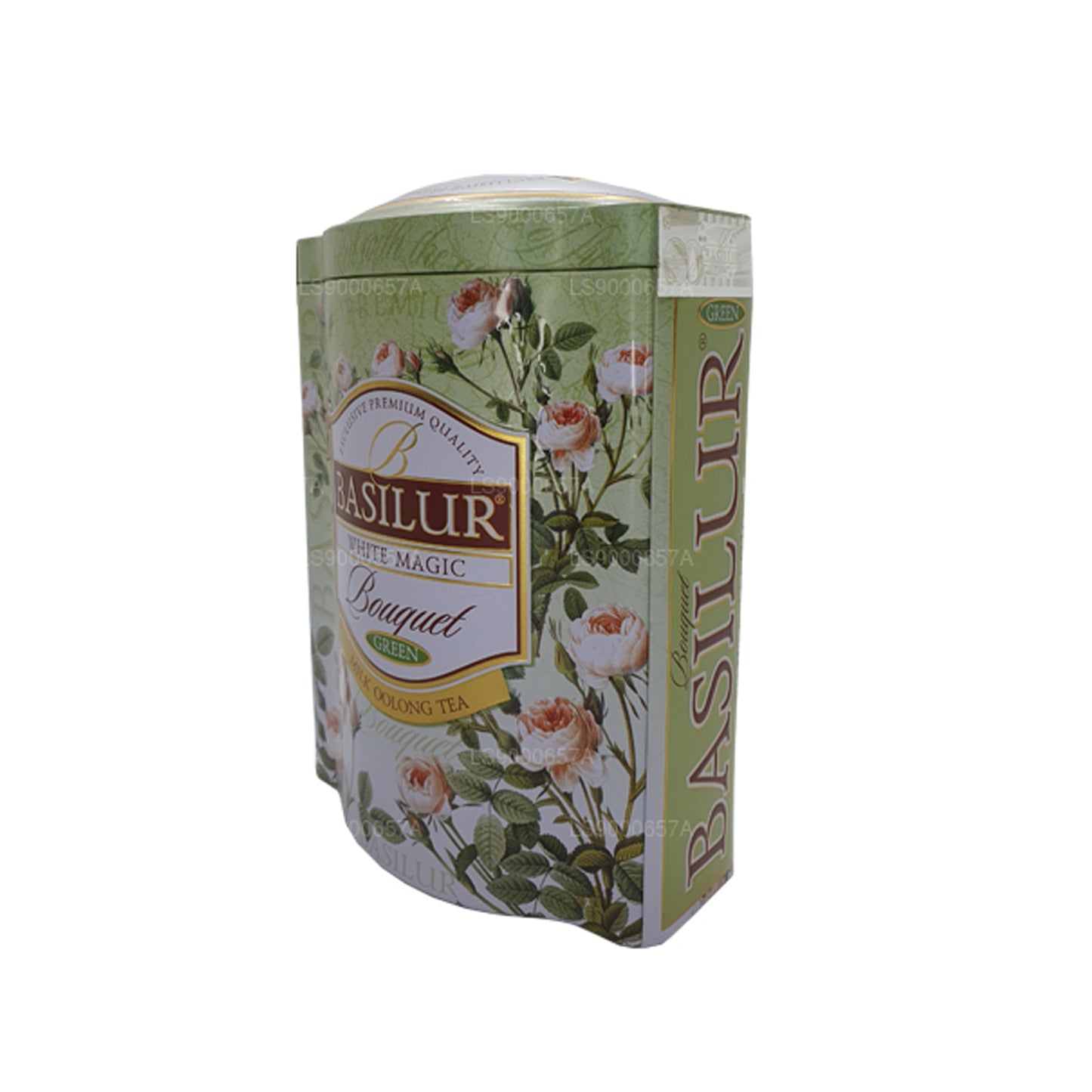 Basilur White Magic Bouquet met groene caddy (100 g)