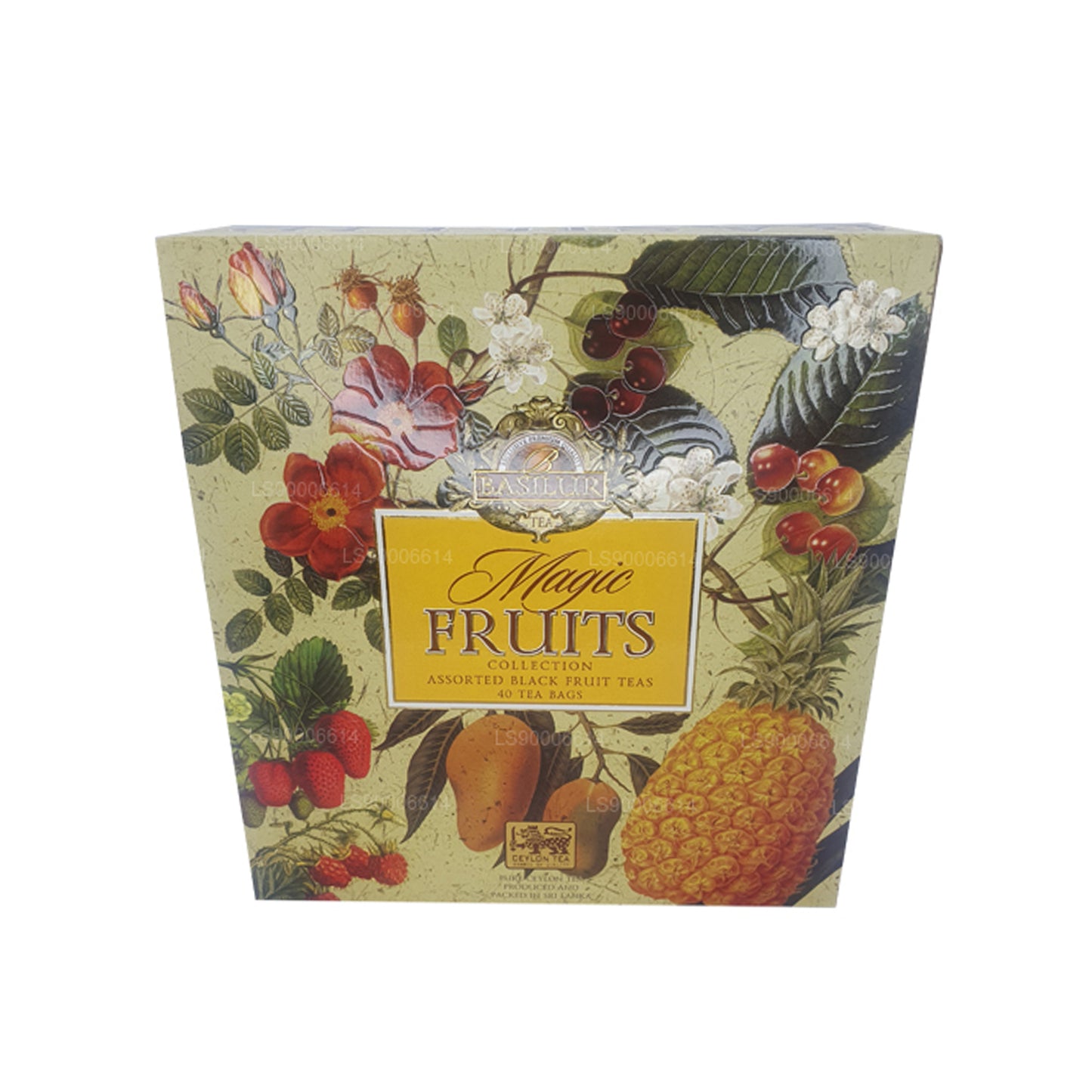 Basilur Magic Fruits „Magic Fruits Assorted - 40 enveloppen” (80 g) Theezakje