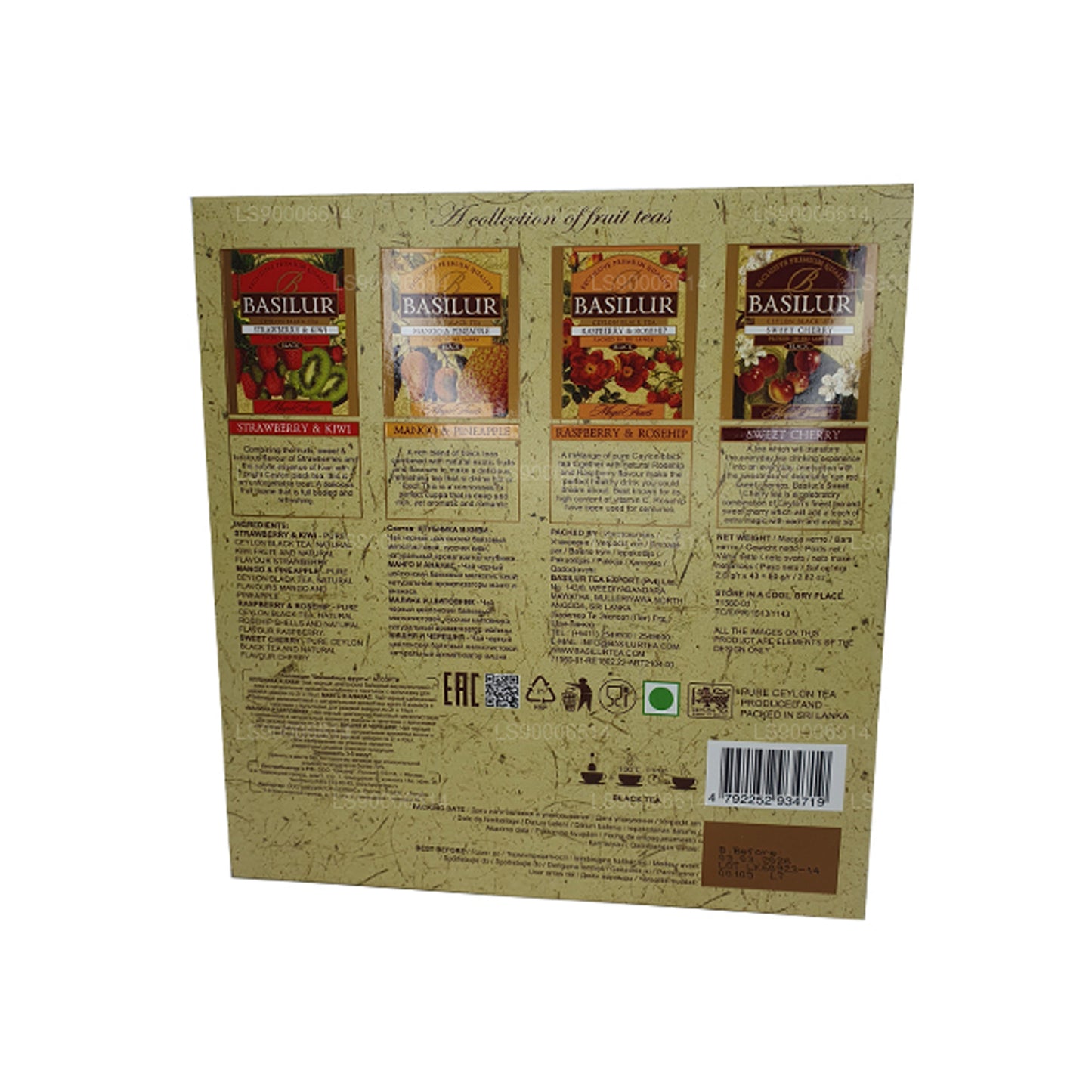 Basilur Magic Fruits „Magic Fruits Assorted - 40 enveloppen” (80 g) Theezakje