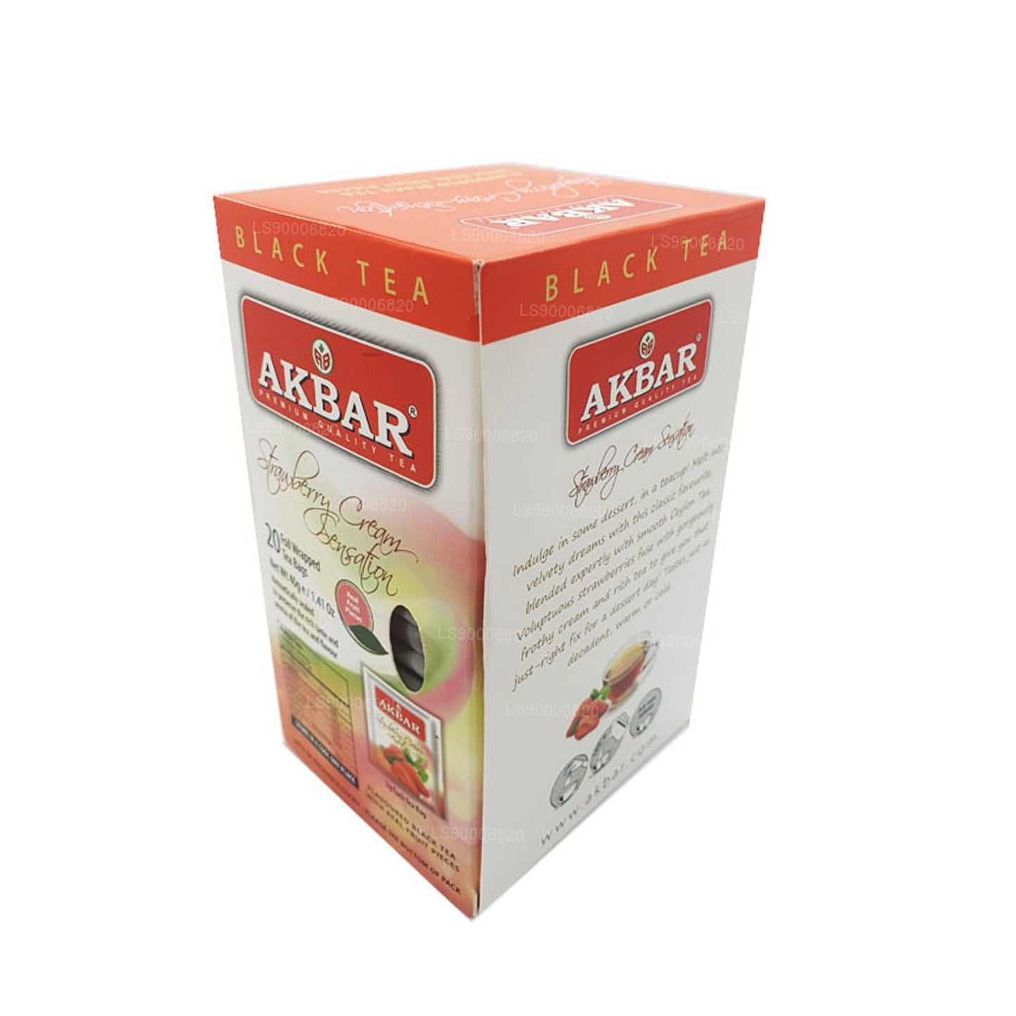 Akbar Strawberry Cream Sensation (40 g) 20 theezakjes