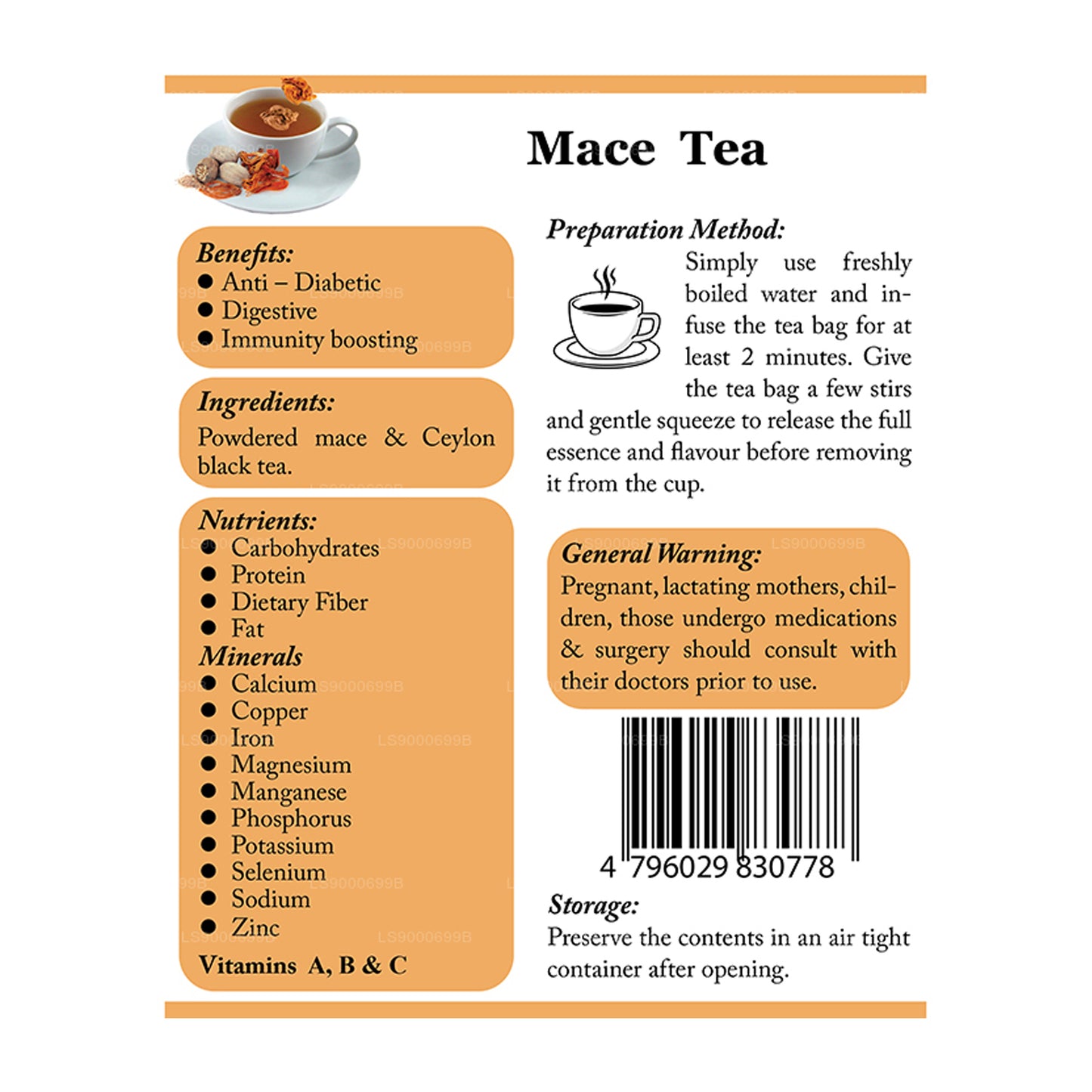 Lifetone Mace Tea (40g)