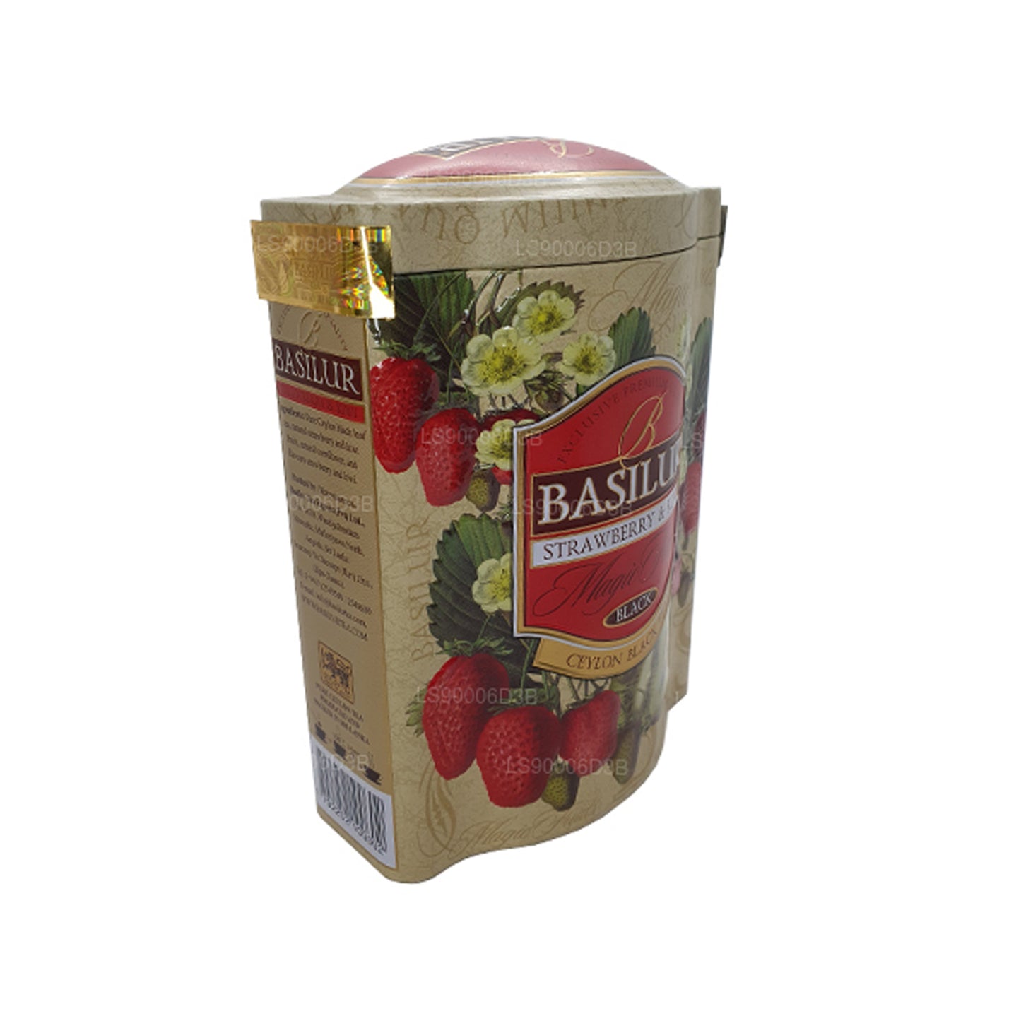 Basilur Magic Fruits Tin Caddy met aardbeien en kiwi (100 g)