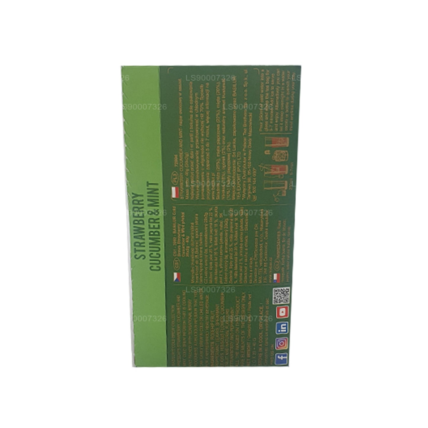 Basilur Cold Brew „Strawberry Cucumber and Mint” (40 g) doos