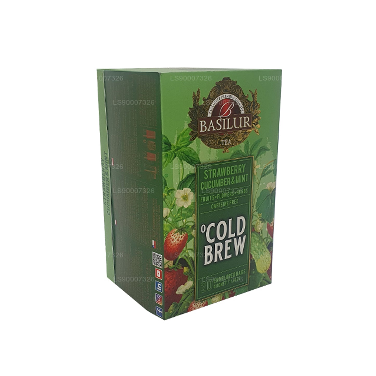 Basilur Cold Brew „Strawberry Cucumber and Mint” (40 g) doos