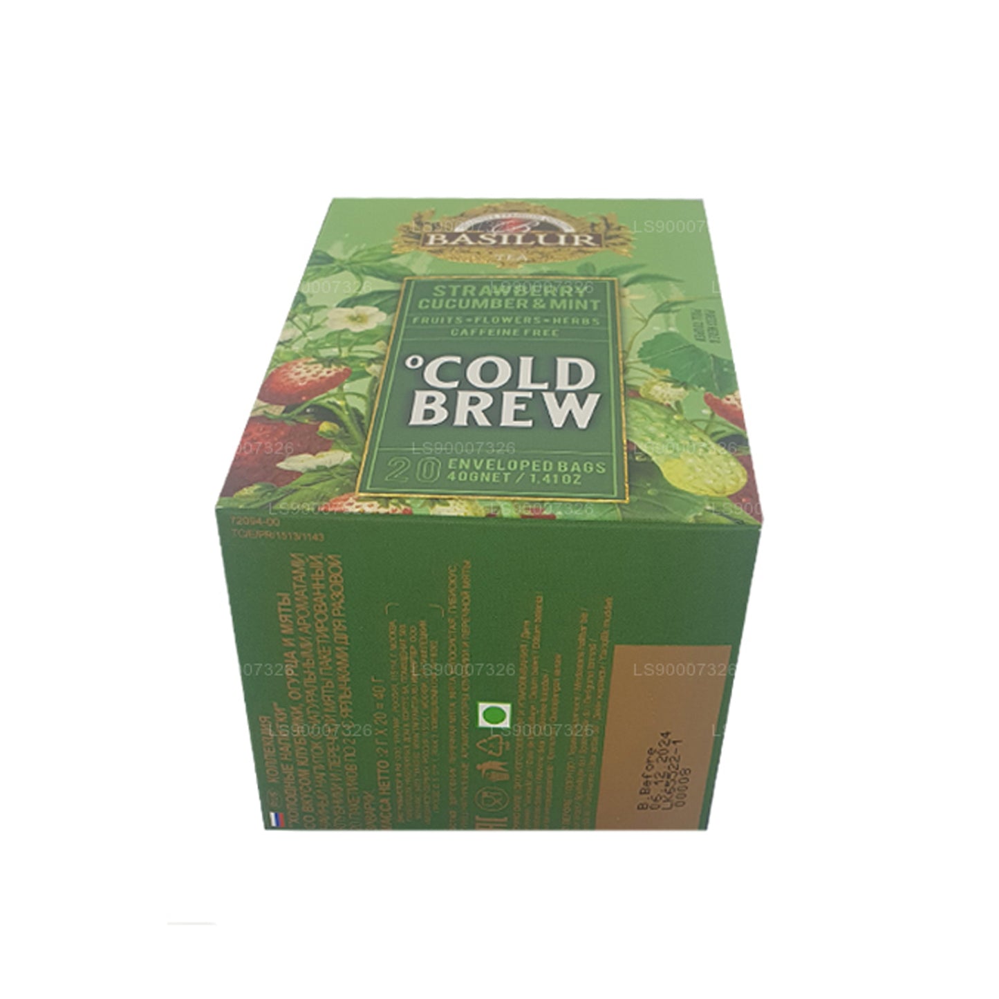 Basilur Cold Brew „Strawberry Cucumber and Mint” (40 g) doos