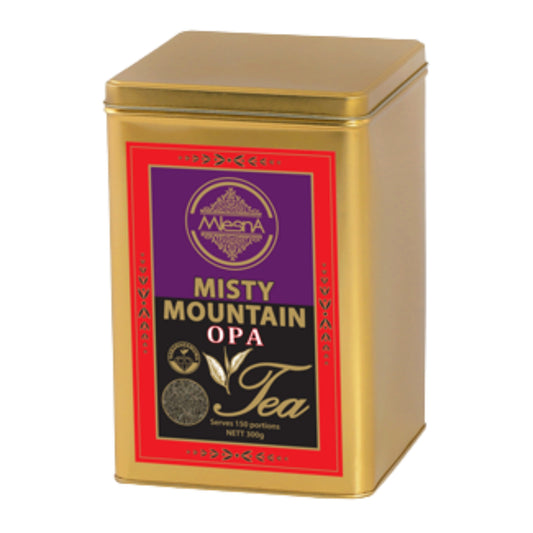 Mlesna Misty Mountain (OPA) thee in metalen theeblik (300 g)