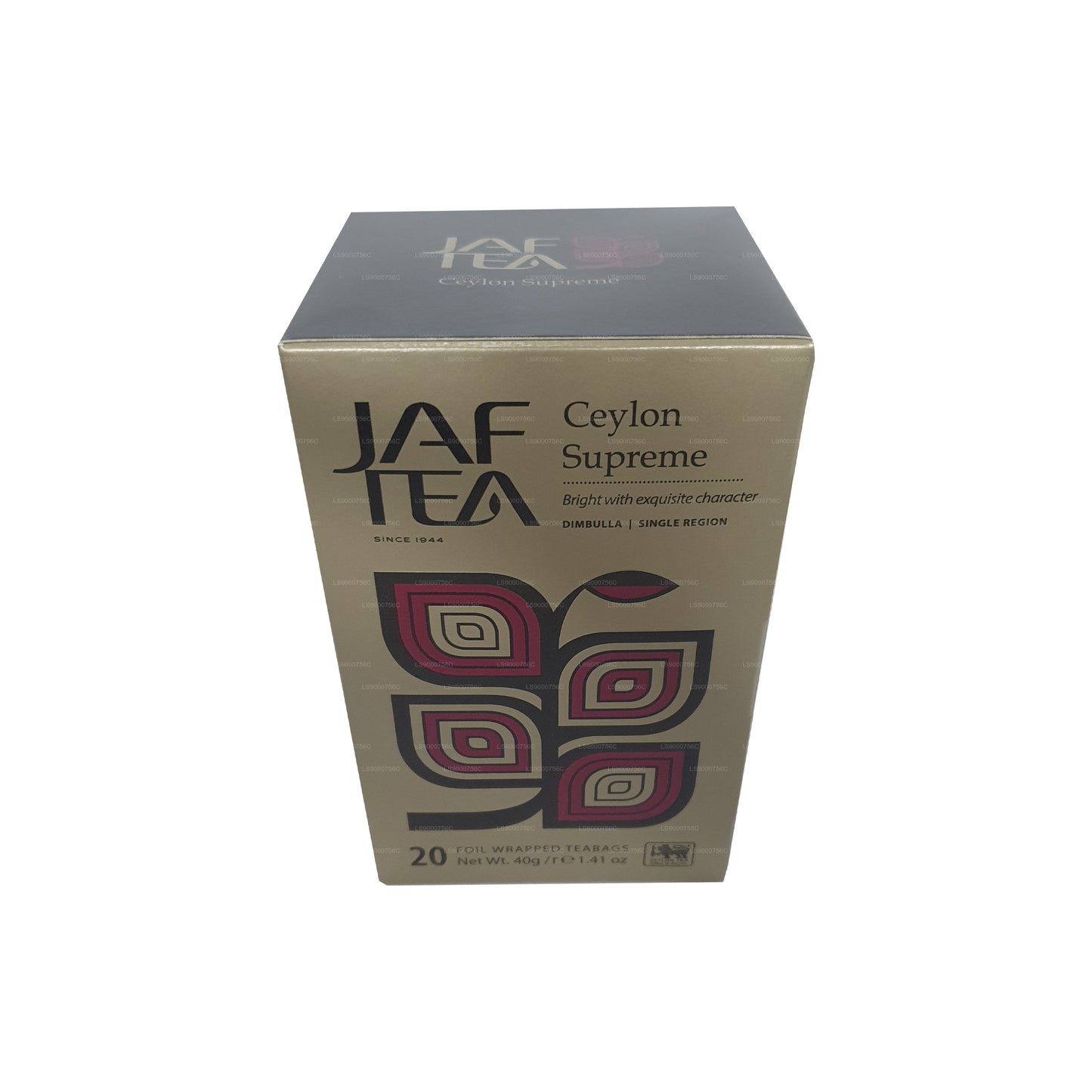 Jaf Tea Classic Gold Collection Ceylon Supreme theezakje met folie-envelop (40 g)