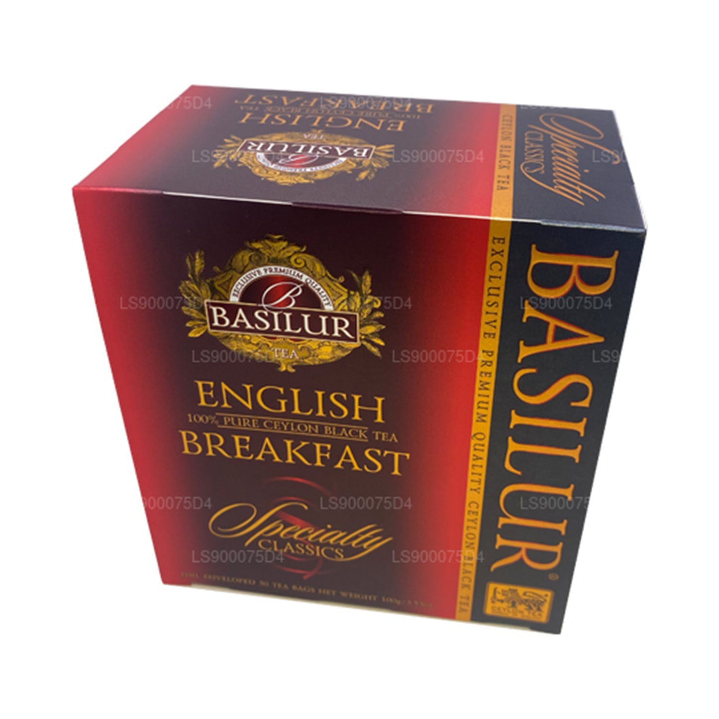 Basilur English Breakfast Pure Ceylon zwarte thee (200 g) 100 theezakjes