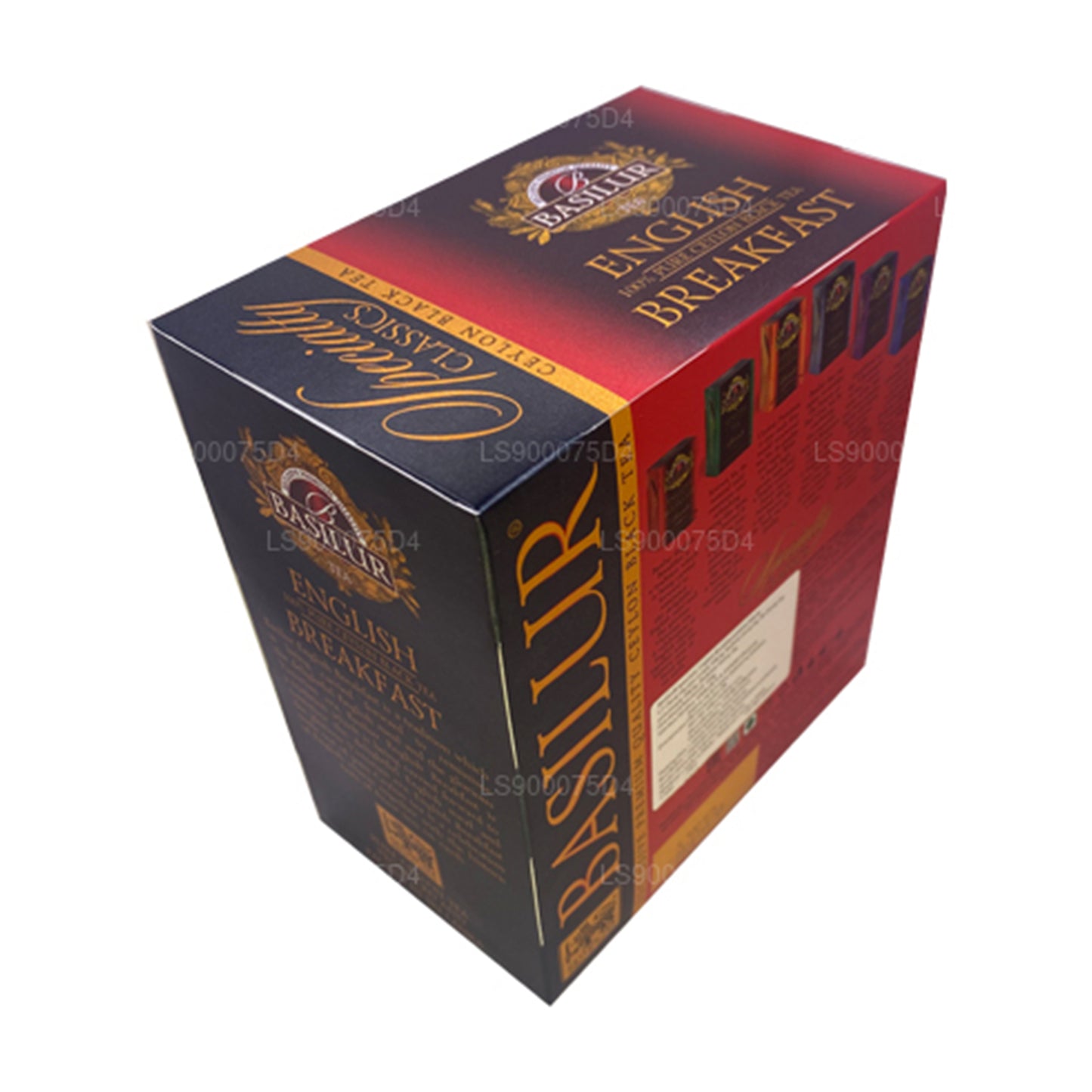 Basilur English Breakfast Pure Ceylon zwarte thee (200 g) 100 theezakjes