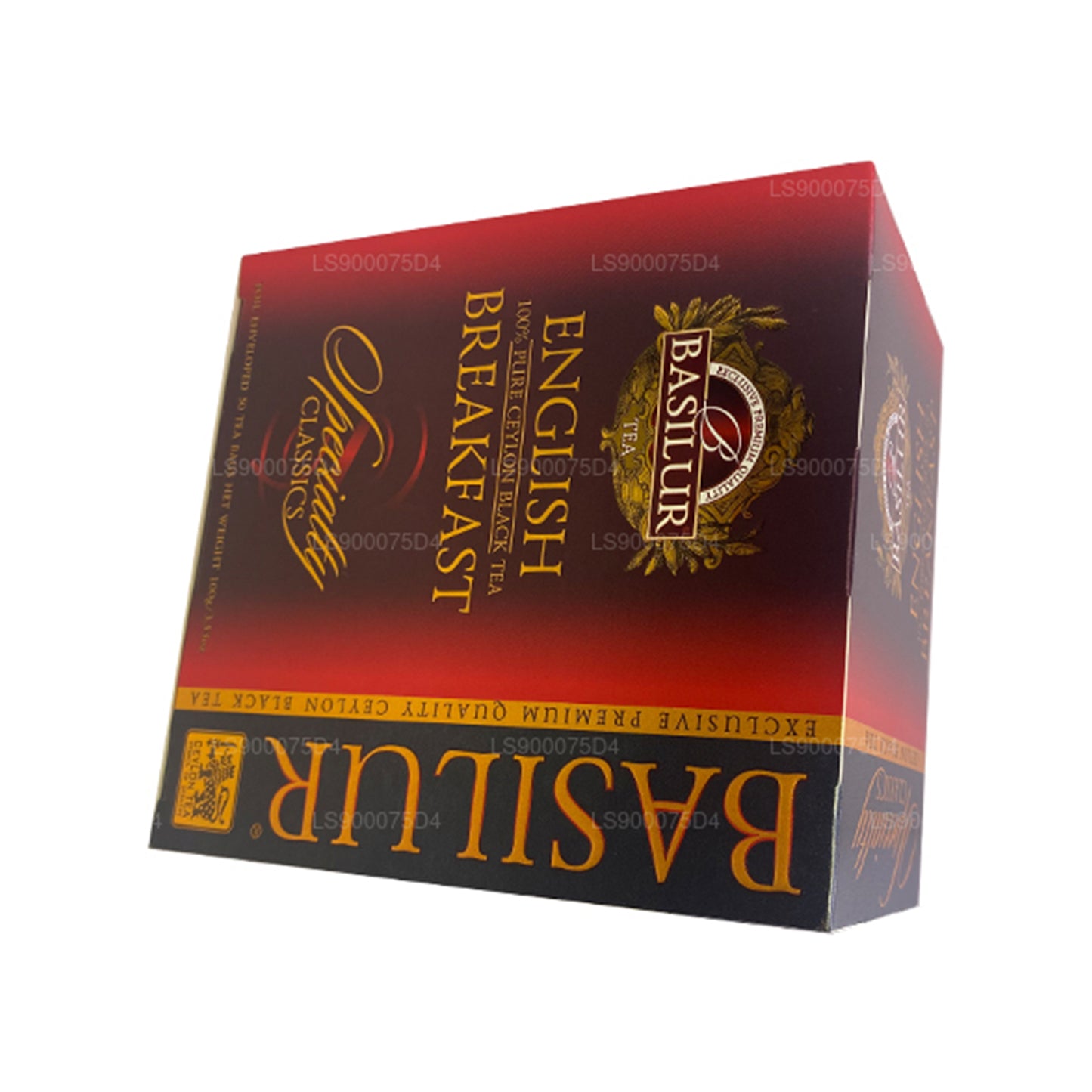 Basilur English Breakfast Pure Ceylon zwarte thee (200 g) 100 theezakjes