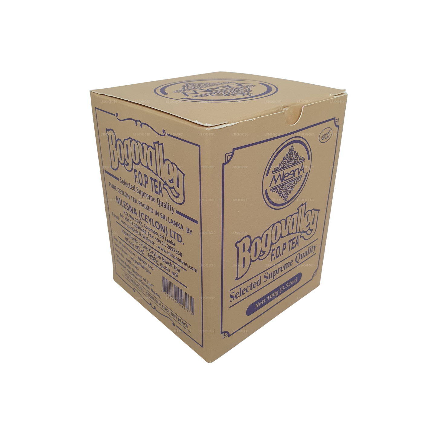 Mlesna Bogovalley F.O.P Thee in een metalen blik (100 g)