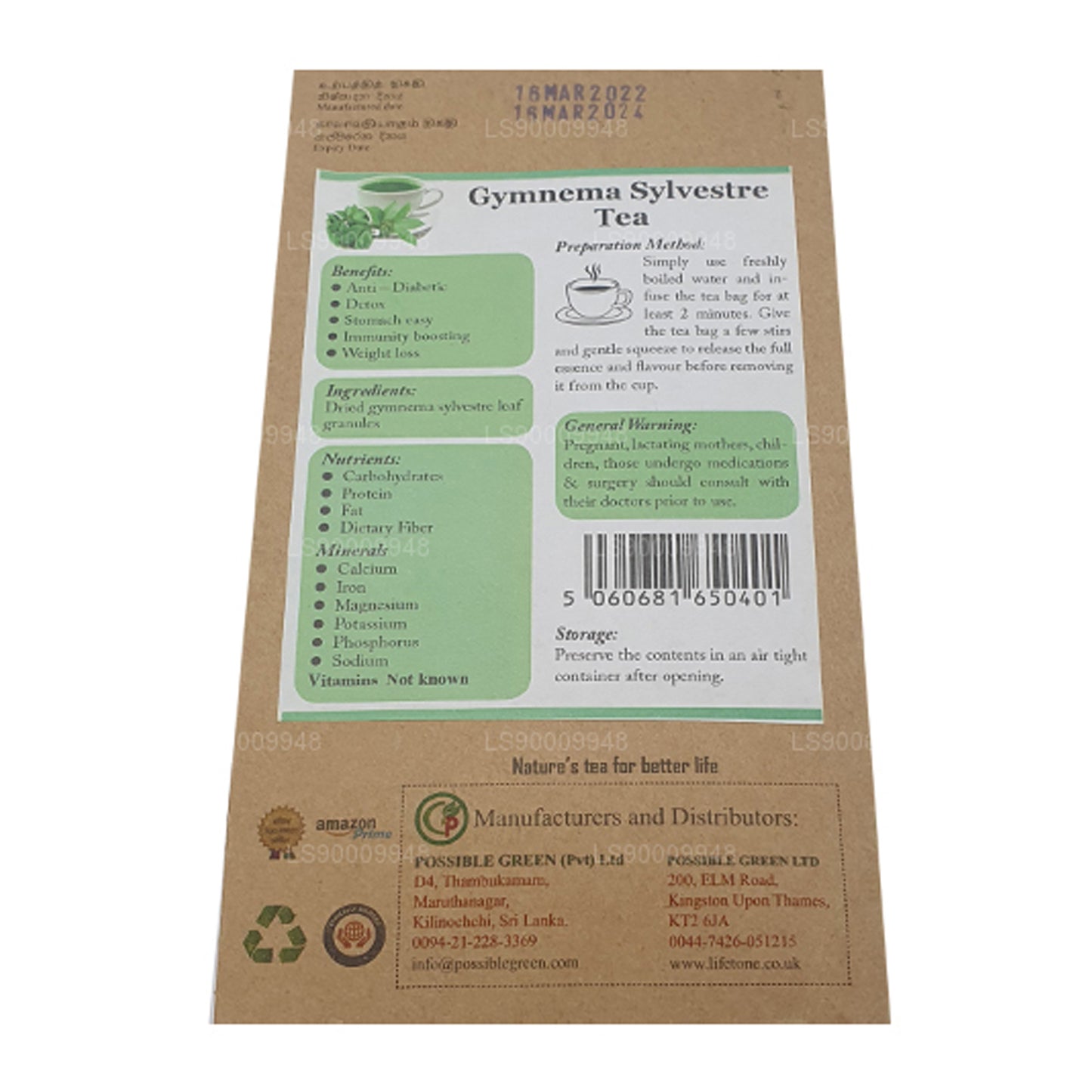 Lifetone Gymnema Sylvester thee (40 g)