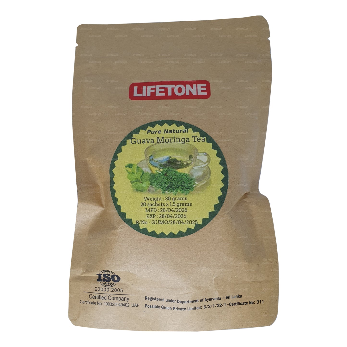 Lifetone Guava Moringa-thee (30 g)