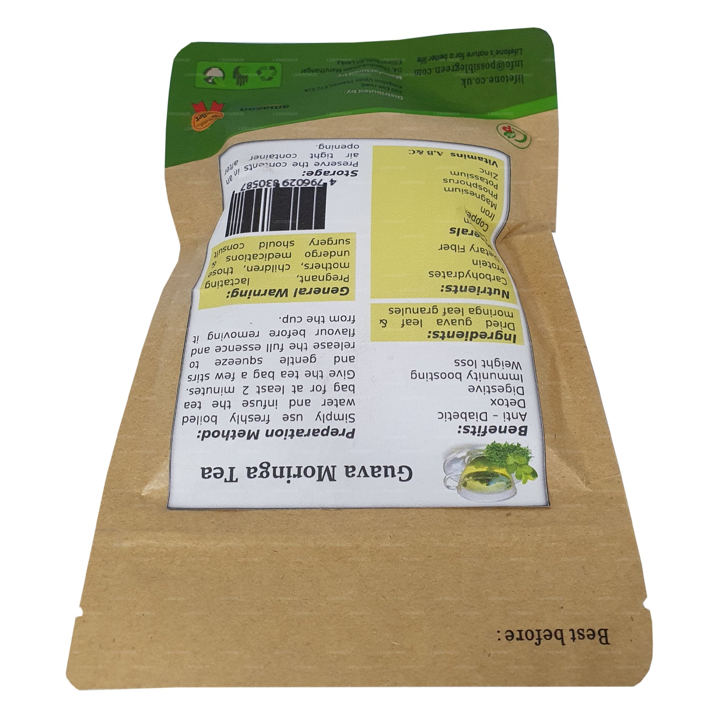 Lifetone Guava Moringa-thee (30 g)