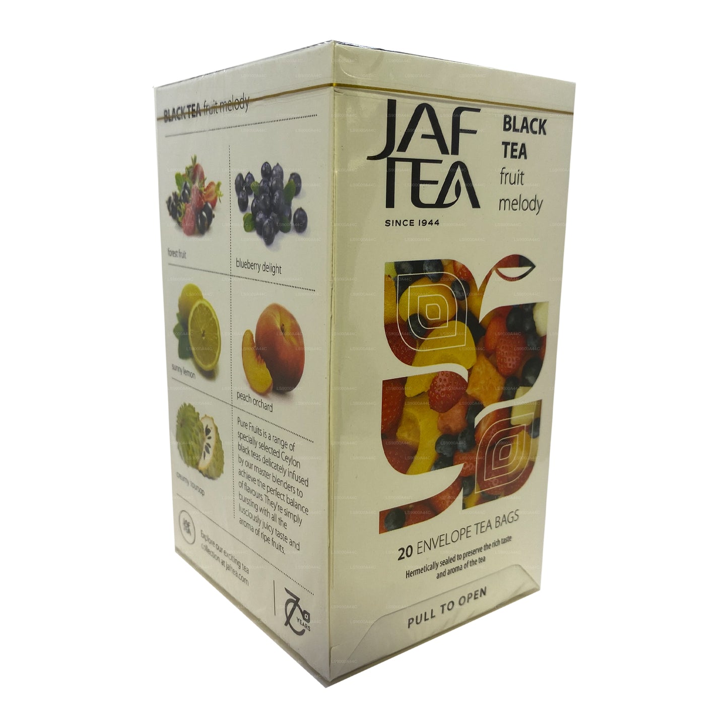 Jaf Tea Pure Fruits Collection Zwarte thee Fruit Melody (30 g) 20 theezakjes