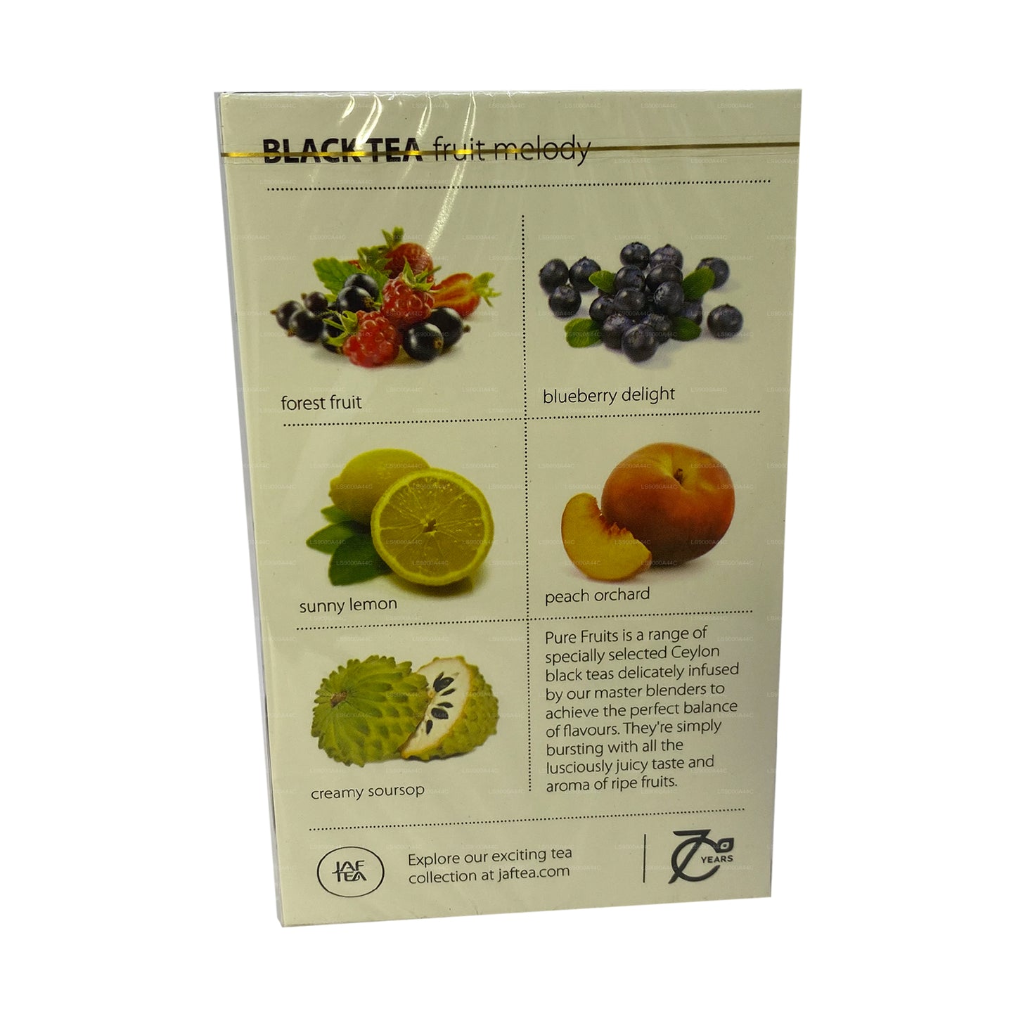 Jaf Tea Pure Fruits Collection Zwarte thee Fruit Melody (30 g) 20 theezakjes