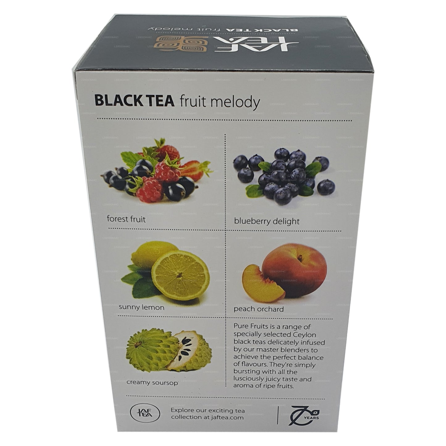 Jaf Tea Pure Fruits Collection Zwarte thee Fruit Melody (30 g) 20 theezakjes