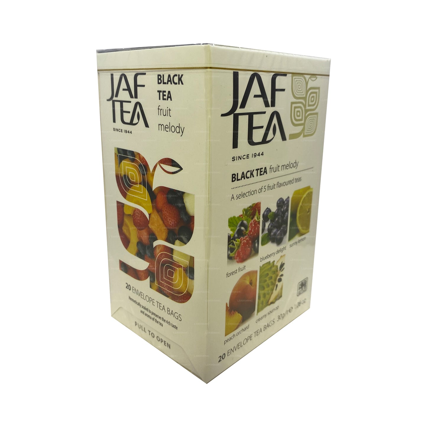 Jaf Tea Pure Fruits Collection Zwarte thee Fruit Melody (30 g) 20 theezakjes