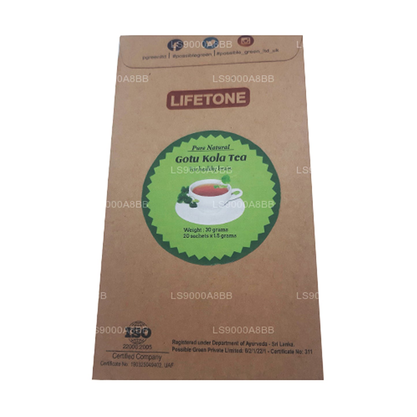 Lifetone Gotukola-thee (30 g)