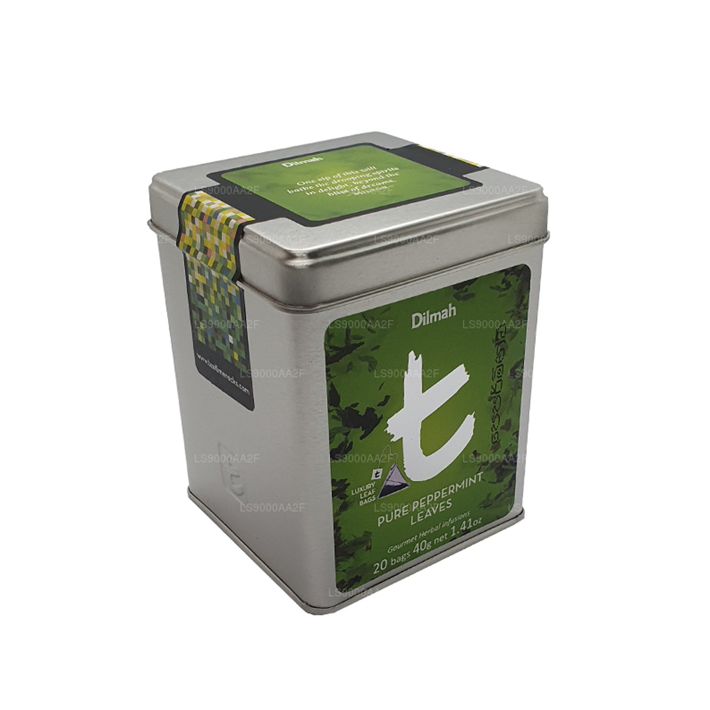 Dilmah Pure pepermuntblaadjes (34 g) Caddy