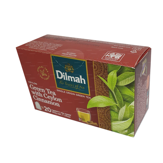 Dilmah Ceylon groene thee met Ceylon-kaneel (40 g) 20 theezakjes