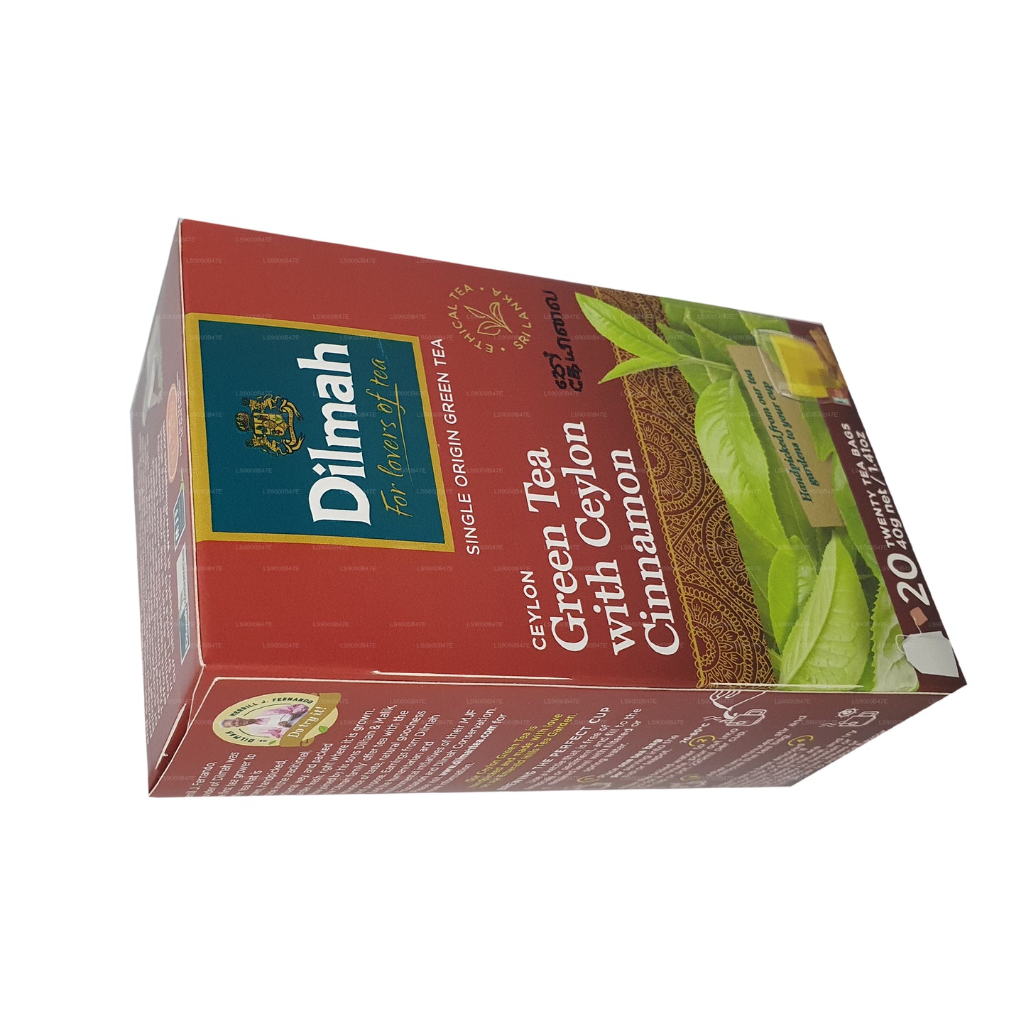 Dilmah Ceylon groene thee met Ceylon-kaneel (40 g) 20 theezakjes