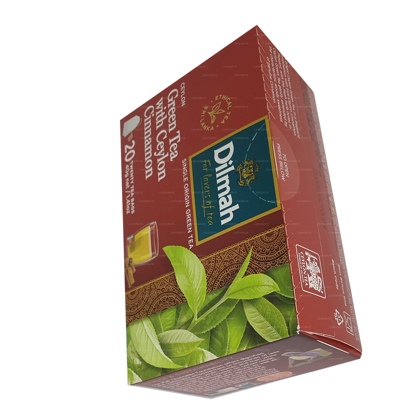 Dilmah Ceylon groene thee met Ceylon-kaneel (40 g) 20 theezakjes
